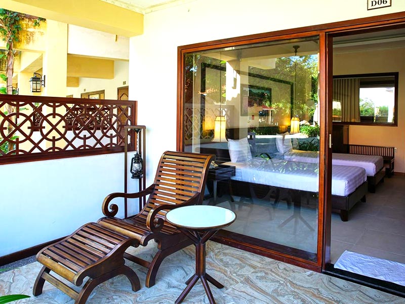 Room of your hotel, before island camping